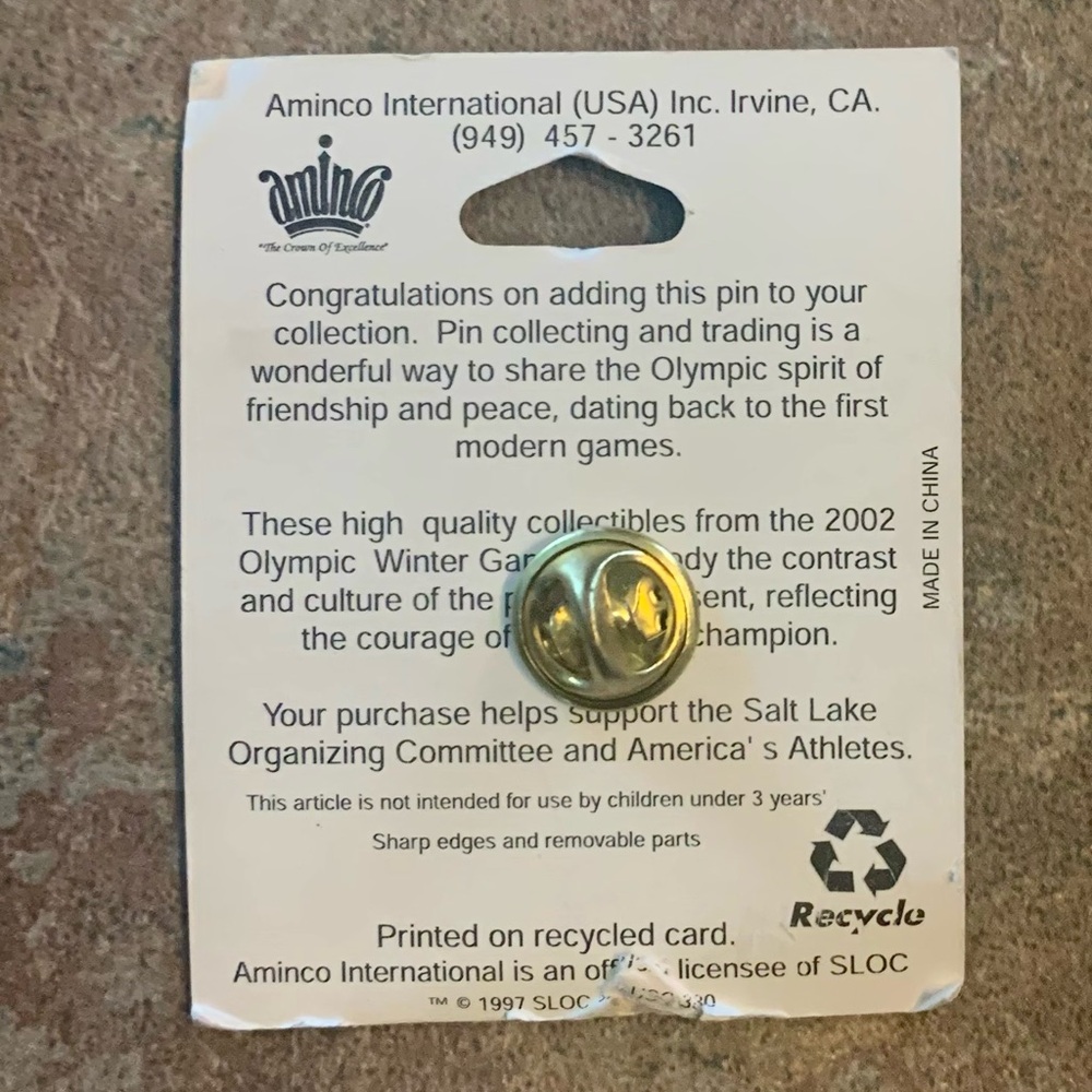 Salt Lake 2002 Olympic Pin - Picture 3 of 6